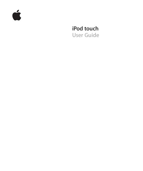 ipod touch 1st generation instruction manual Epub