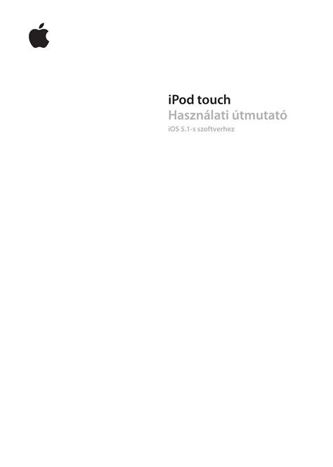 ipod touch 4g user manual from apple Epub