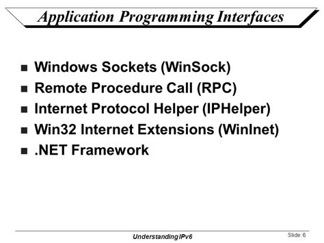 ipv6 guide for windows sockets applications Doc