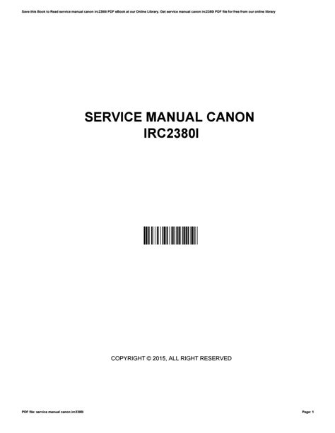 irc2380i service manual Ebook Reader