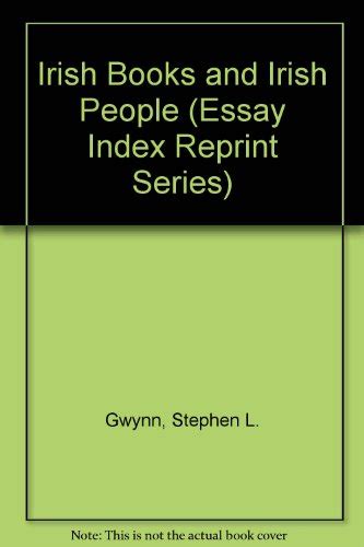 irish books and irish people essay index reprint series Epub