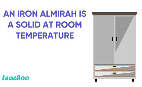 iron almirah is solid at room temperature