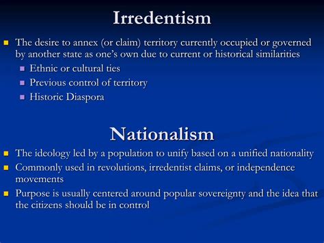 irredentism ap human geography definition