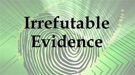 irrefutable evidence irrefutable evidence PDF