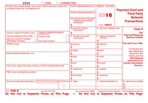 irs form 1099 k