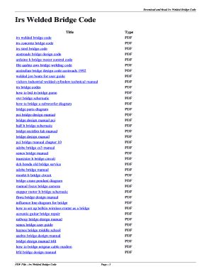 irs welded bridge code PDF