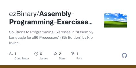 irvine assembly language programming exercises solutions Reader