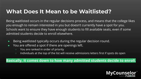 is being waitlisted bad
