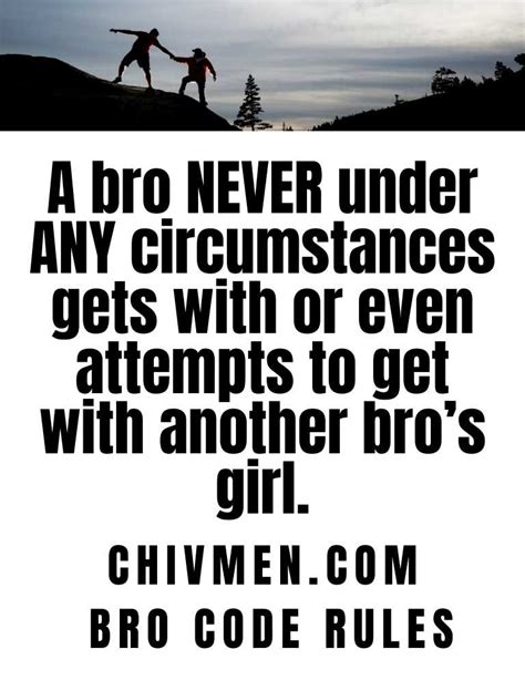 is it awful to tell someone about bro code
