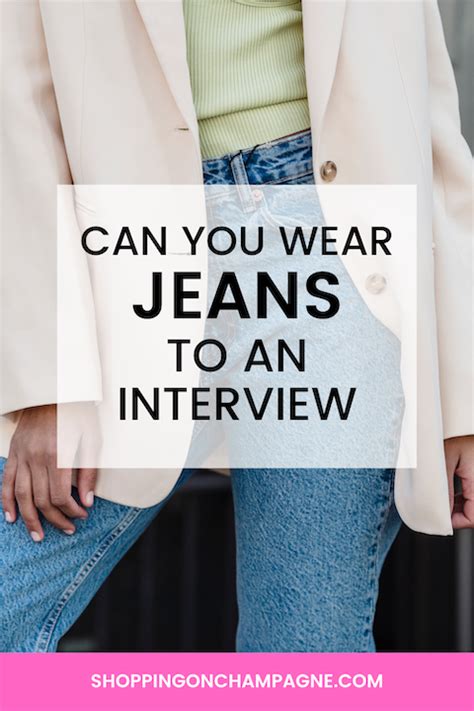 is it okay to wear jeans to an interview