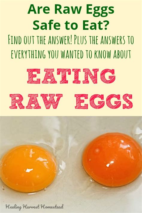 is it safe to eat raw eggs