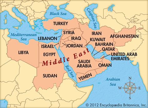 is middle east part of asia