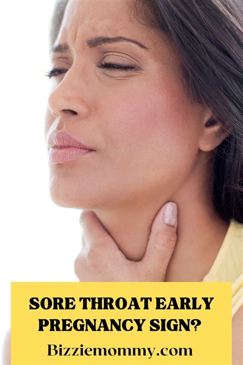 is sore throat a sign of pregnancy