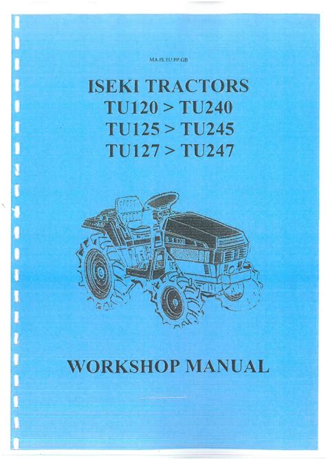 iseki tu17f tractor operator manual PDF