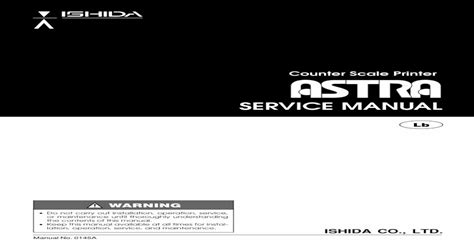 ishida astra manual Epub