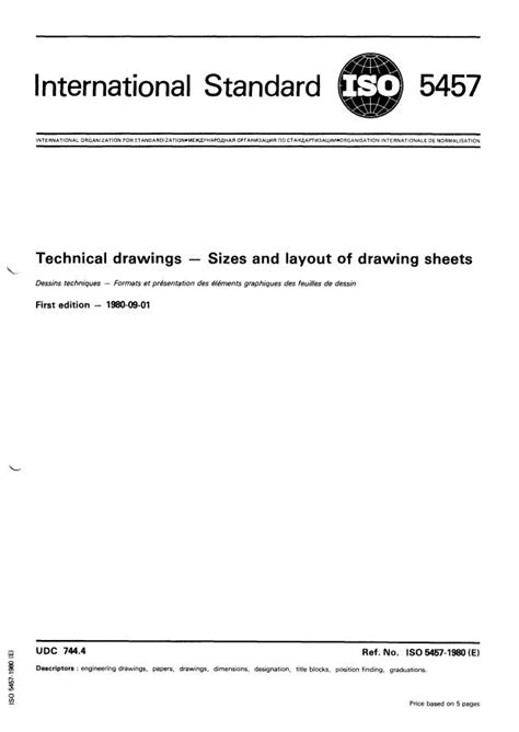 iso 5457 sizes layout of drawing sheets Doc