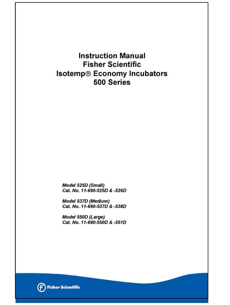 isotemp 500 manual pdf PDF