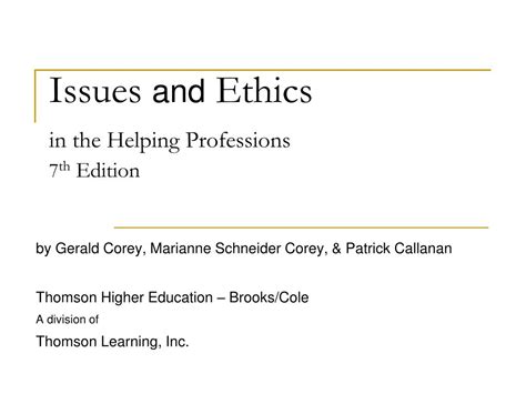 issues and ethics in the helping professions 7th edition Kindle Editon