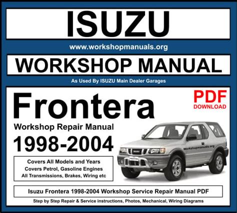 isuzu frontera v6 manual Epub