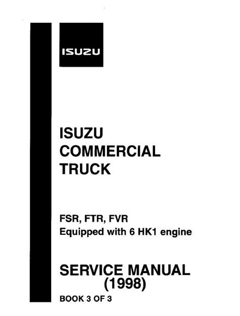 isuzu fsr workshop manual Kindle Editon