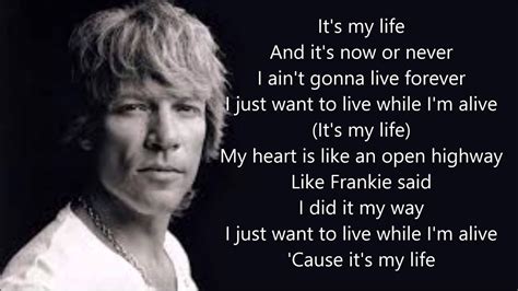 it's my life by bon jovi lyrics