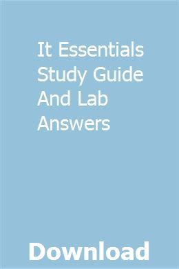 it essentials study guide and lab answers Doc
