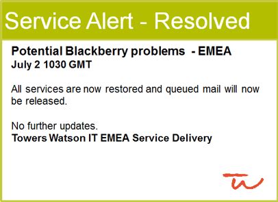 it outage notification templates at towers watson Epub