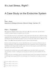 it s just stress right  a case study of endocrine malfunction by sheri l boyce questions and answers Ebook Epub