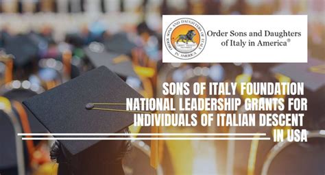 italian descent scholarships