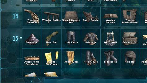 items in ark survival evolved