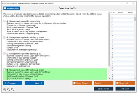 itil osa exam questions answers Doc