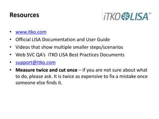 itko lisa user guide Doc