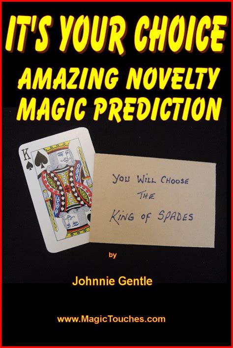 its your choice amazing magic prediction magic card tricks book 11 Doc