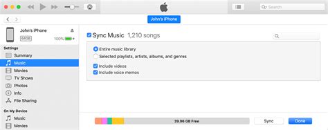 itunes auto sync iphone Doc