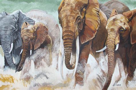 ivencase Painting Elephants Leather Anti dust Epub