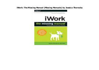 iwork the missing manual missing manuals Reader