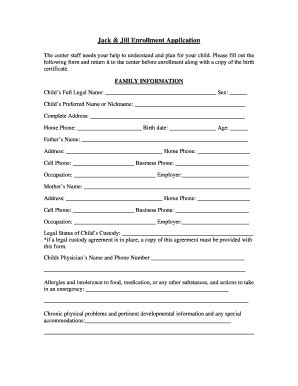 jack and jill application