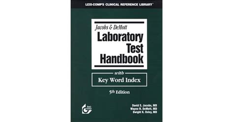 jacobs and demott laboratory test handbook with key word index Doc