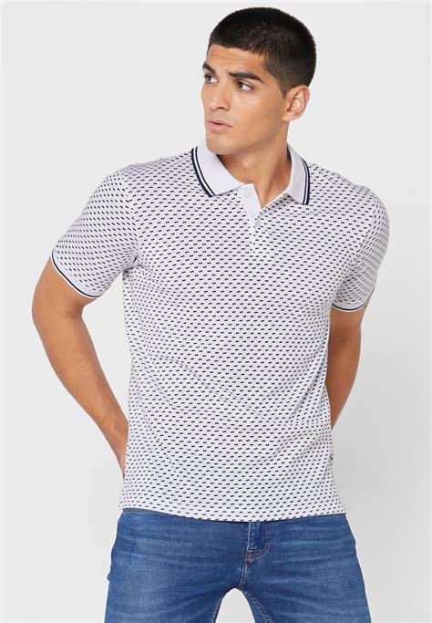 jacquard polo shirt