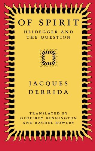 jacques derridas of spirit heidegger and the question pdf Reader