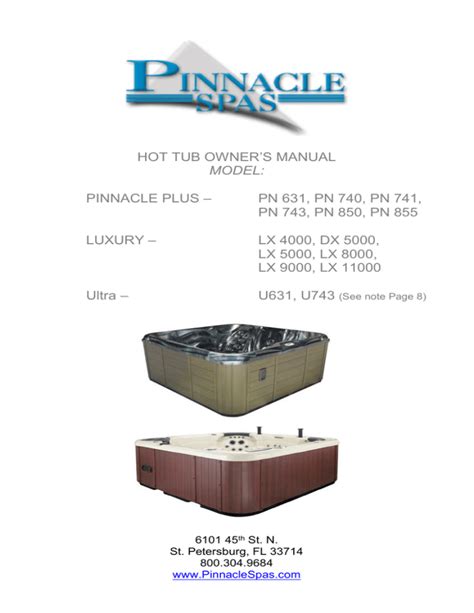 jacuzzi hot tubs manual Kindle Editon