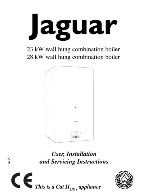 jaguar 23kw 28kw combi boiler user guide Kindle Editon