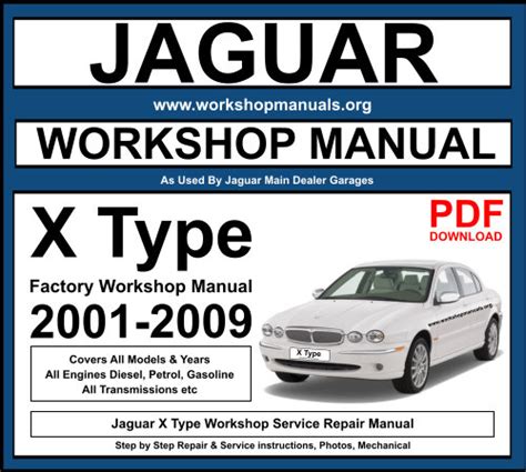 jaguar x type workshop manuals PDF