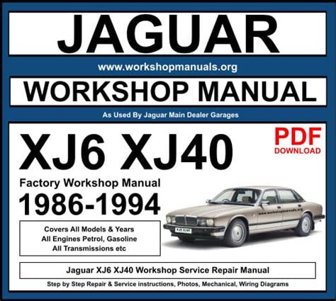 jaguar xj6 workshop service repair manual Ebook PDF