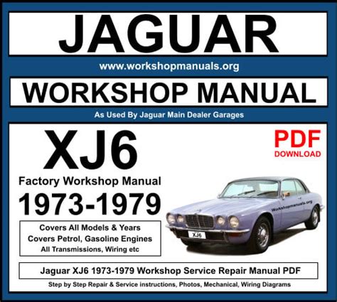 jaguar xj6 workshop service repair manual Ebook PDF