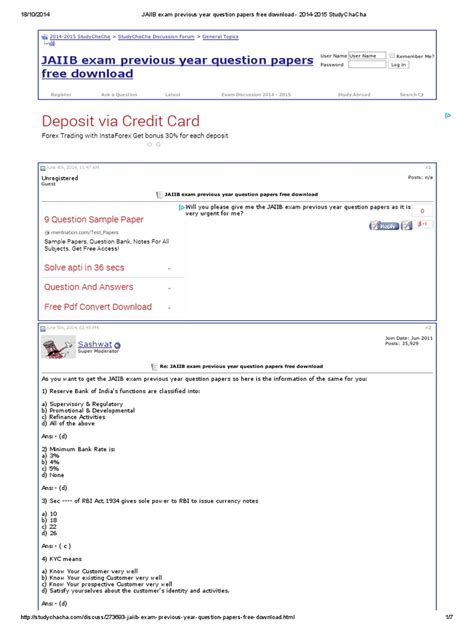 jaiib free question papers Doc