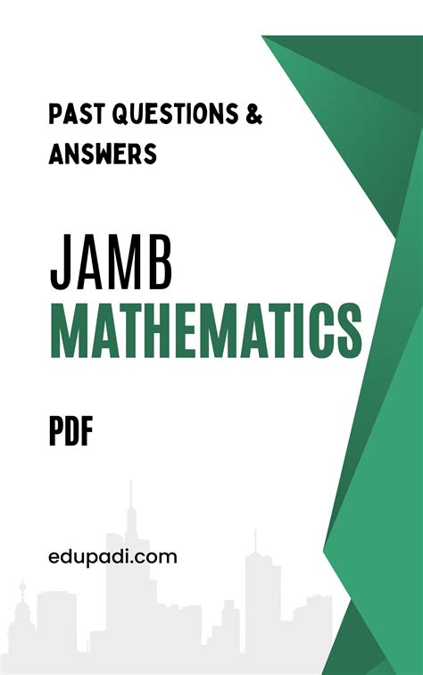 jamb past question and answer mathematics PDF