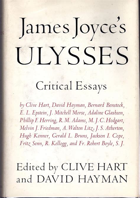 james joyces ulysses critical essays PDF