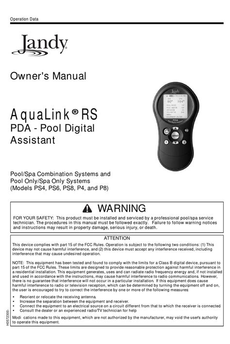 jandy aqualink rs power center manual Kindle Editon