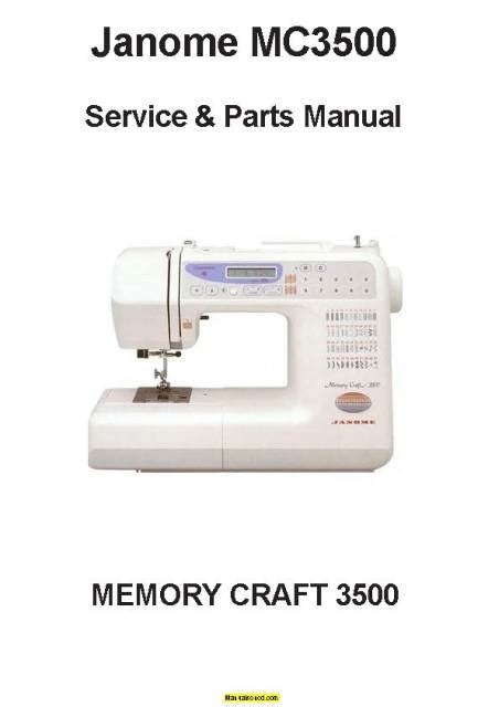 janome 3500 owners manual mc Reader